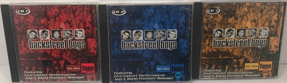 Vintage Backstreet Boys Live for the Fans 3 CD Enhanced Set With