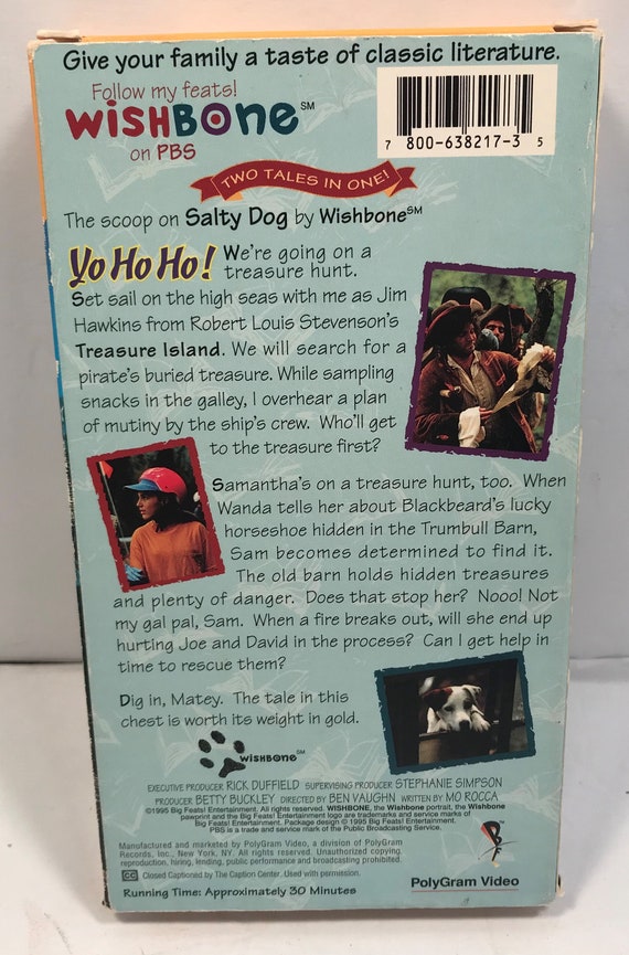 Vintage Wishbone Salty Dog VHS Video Polygram Video 1996