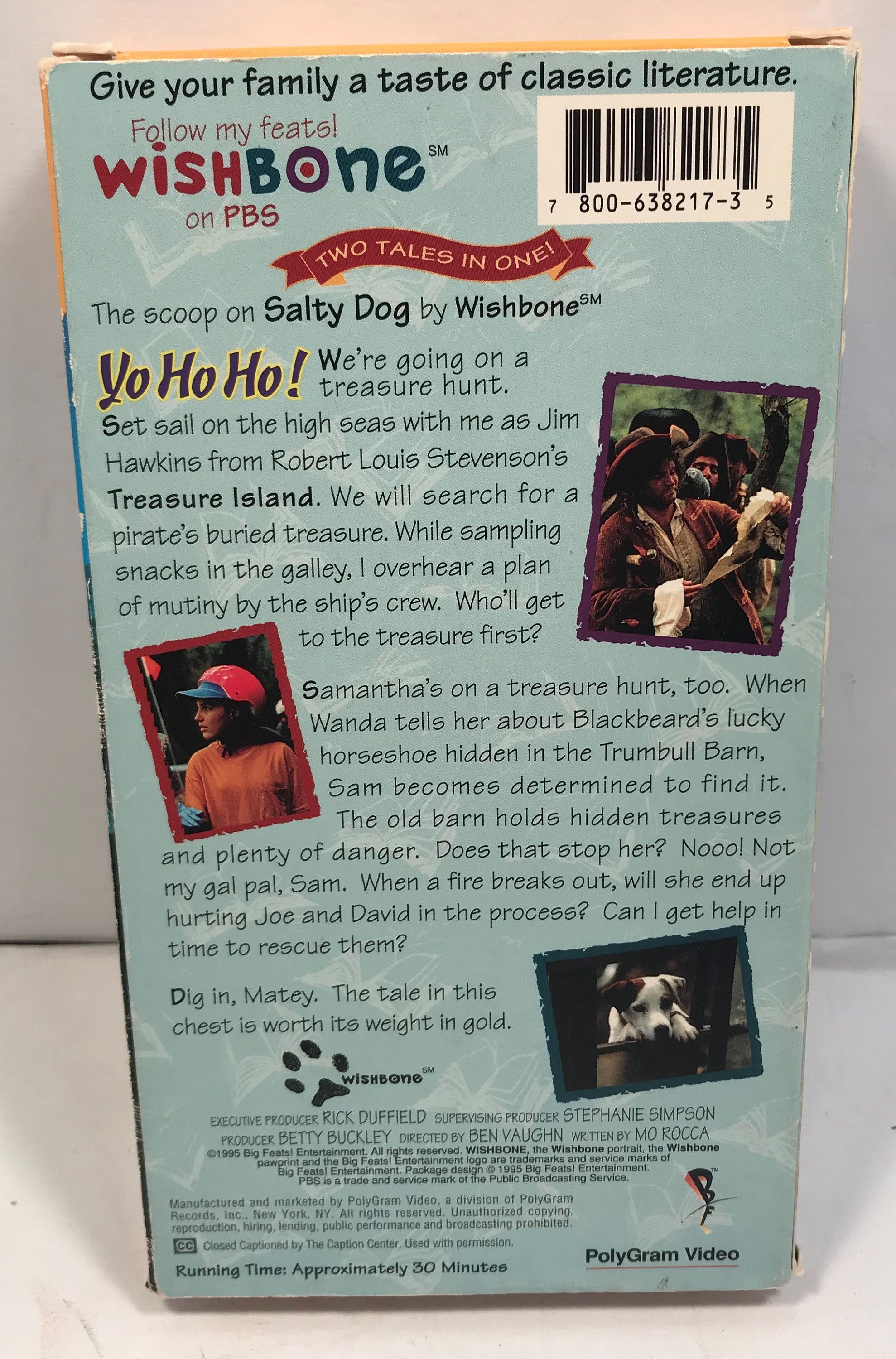 Vintage Wishbone Salty Dog VHS Video Polygram Video 1996