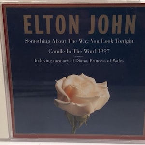 Vintage Elton John Something About The Way You Look Tonight/Candle In The Wind First Pressing CD Rocket Records Near Mint 1997