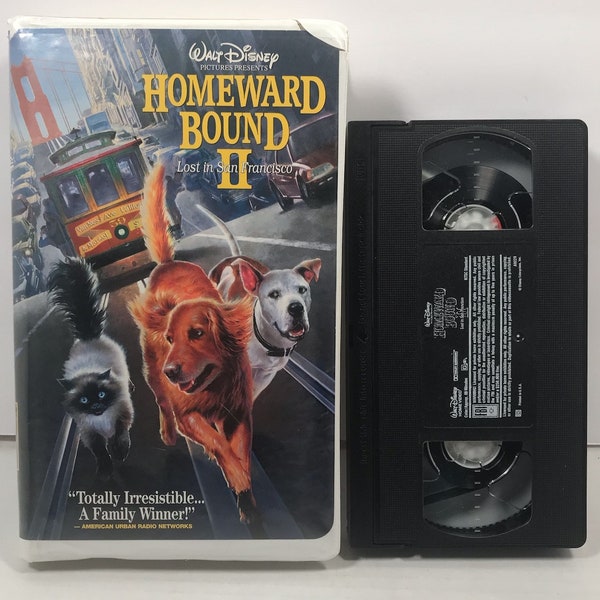Vintage Walt Disney Homeward Bound II VHS Video Tape 1996 Near Mint Condition