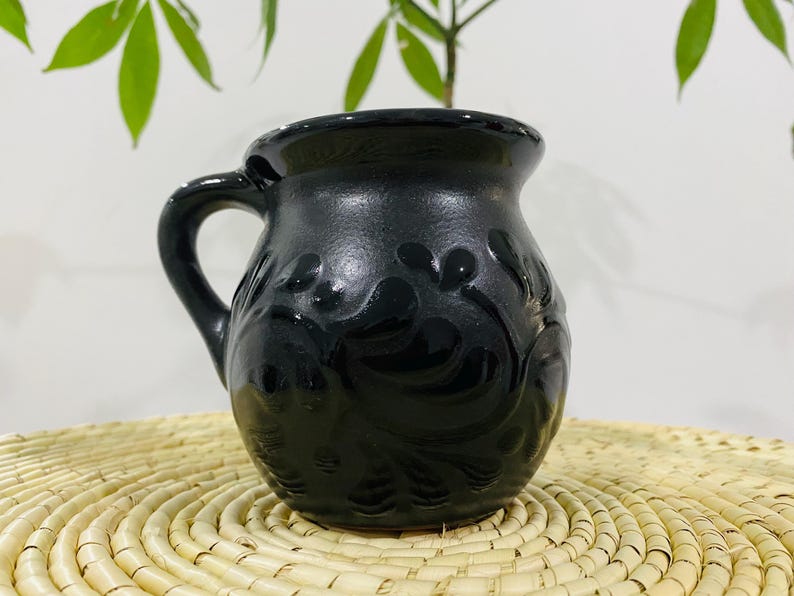 2 JARRITOS mexican clay, Mexican clay cup, MEXICAN cup HAND PAINTED !!!wholesale!!