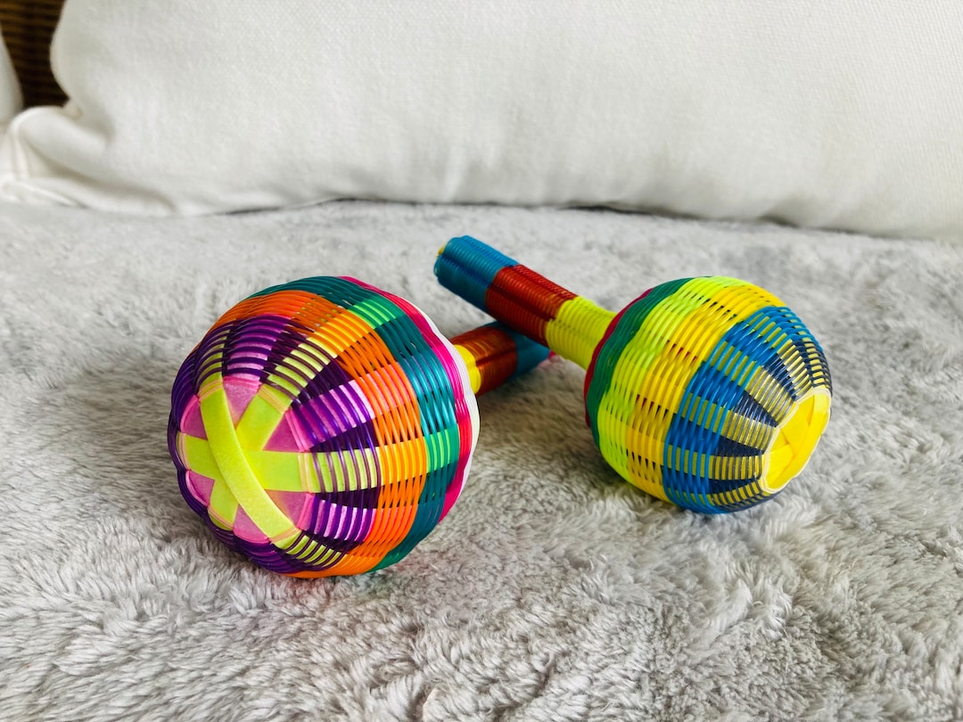 2 MEXICAN RATTLES Mexican Rattle for Babies / Gifts for Babies / Toy