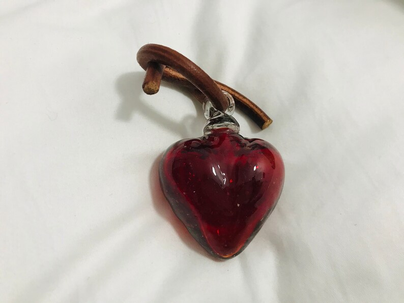 Beautiful Blown Glass Heart. Glass Heart BLOWN GLASS Made in - Etsy