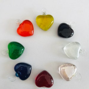 Beautiful blown glass heart. glass heart, BLOWN GLASS made in Mexico! We combine shipping!!!**HANDMADE**