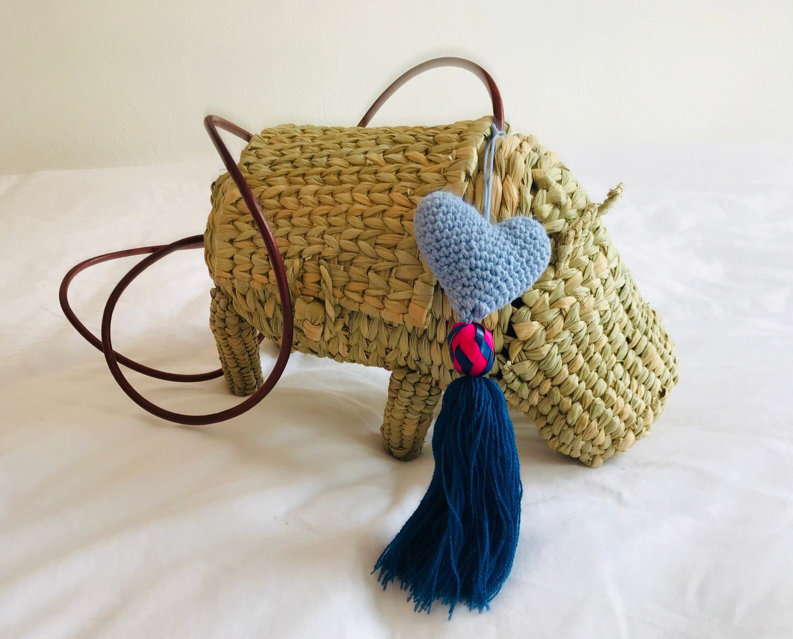 HIPPO BAG Mexican woven palm bag hypopotame wicker bag Etsy