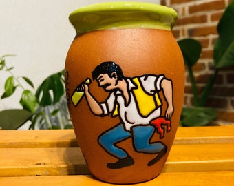 1 Mexican Lottery Cup - Cantarito Clay Cup - Jarrito Cup, MEXICAN clay !!!WHOLESALE!!
