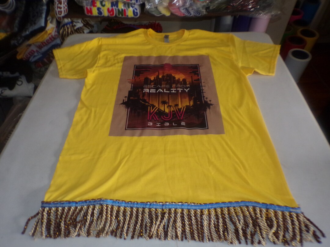 Escape From Reality KJV Bible Brown/gold Fringes Etsy