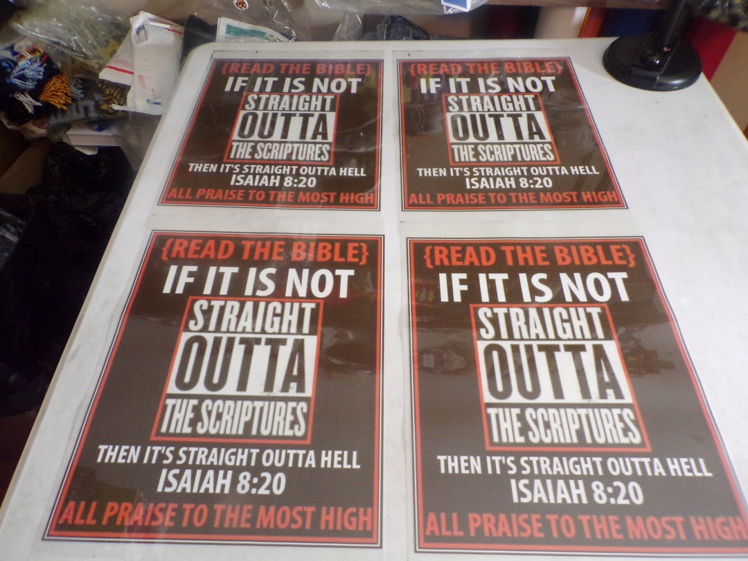 Read the Bible If It is Not Straight Outta of the Scriptures Etsy