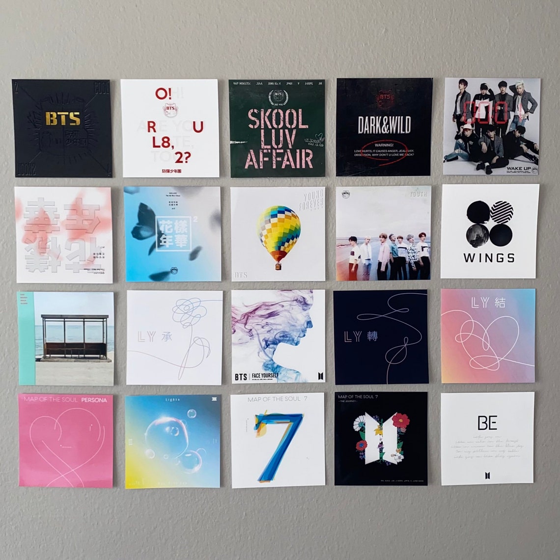 Bts discography album covers solos Etsy