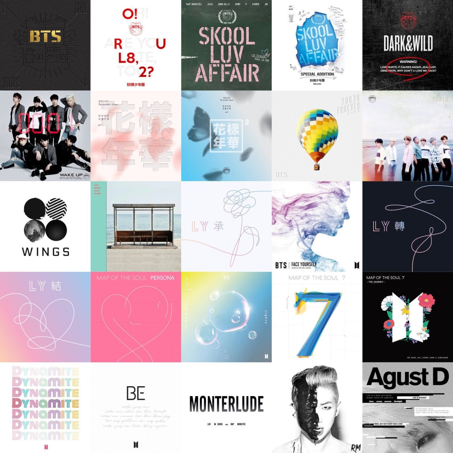 Bts Album Covers Printable