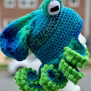 Under the Sea Crocheted Octopus/Kraken Hat