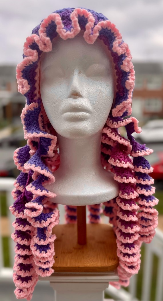 Cotton Candy Jellyfish Crochet Hat - Etsy display picture 1