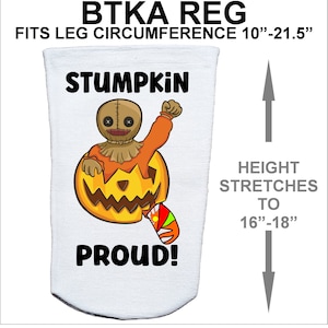 Amputee Sock “Stumpkin Proud V1”, 3PLY Stump Sock, Shrinker Sock