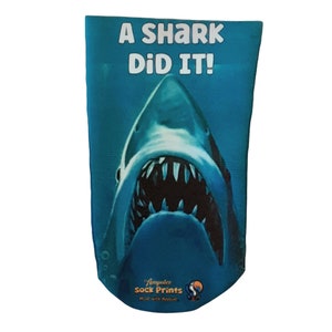 Amputee Sock, 3PLY Stump Sock, &quot;A Shark Did It&quot;, Stump Sock