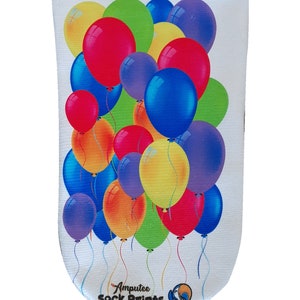 Amputee Sock &quot;balloons 001 WM&quot;,  3PLY Residual Limb or Over Shrinker Sock