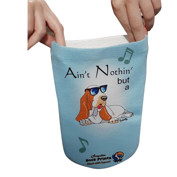 Funny Amputee Gift  Aint Notin But a, 3PLY Stump Sock