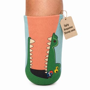 Amputee Sock Gator Bite  3PLY Residual Limb or Over Shrinker Sock