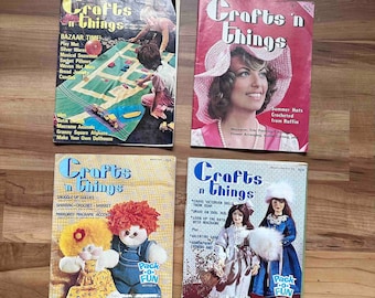 Vintage 1978-79 Crafts 'n Things-tijdschriften: retro doe-het-zelfprojecten