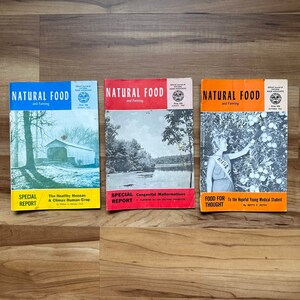 1963 Vintage Natural Food Magazines: Retro Organic Living Guides