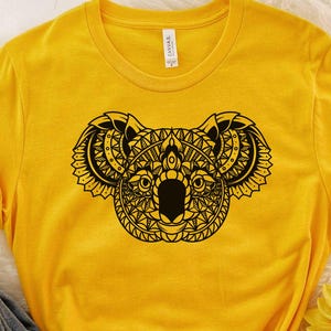 Camiseta Koala, camiseta Koala da Austrália, camiseta Canguru da Austrália, camiseta australiana, camiseta animal, camiseta com mapa australiano, presente para ela