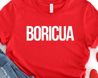 Boricua T-Shirt, Puerto Rico Shirt, Puerto Rican Tshirt, Puerto Rican Sayings, Boricua Top, Bilingual Shirt, Latina Shirt