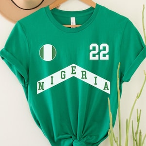 Nigeria T-Shirt, Nigeria Jersey, Nigeria Geschenke, Nigeria Shirt, Nigeria Fans Geschenk, Nigeria Spiel, Nigeria WM, WM Trikot