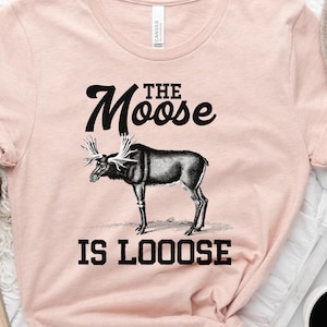 Camiseta de alce, camiseta com definição engraçada de alce, camiseta fofa de amante de alces para homens e mulheres, presente para ele ou ela que ama os animais selvagens canadenses