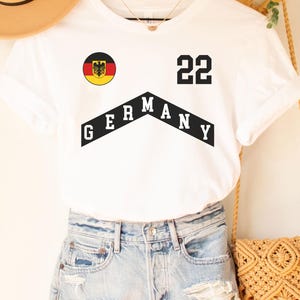 Germany Tee, Germany jersey, Germany football, Personalized number, Germany gift, World cup shirt, Germany Shirt