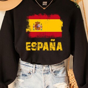 Espana Sweatshirt, Espana jersey, Spain football, Personalized number, Spain gift, World cup shirt, Spain Shirt, Spain football fans, Madrid
