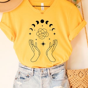 Moon Phases T-Shirt, Lunar Cycle Shirt, Celestial Graphic Tee, Astronomy Gift, Unisex Moon Top