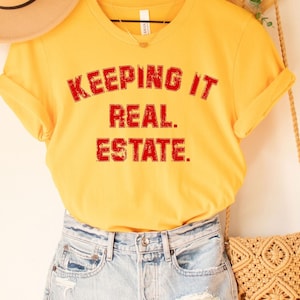 Camiseta de agente inmobiliario, camiseta de agente inmobiliario, camiseta de búsqueda de casa, camiseta de venta de propiedades, regalo para compradores de vivienda