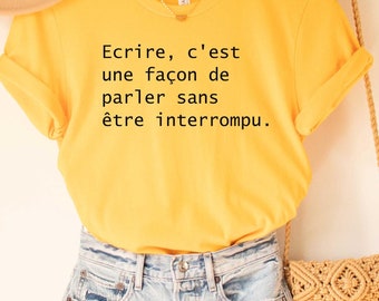 Fransk t-shirt, fransk skjorta, Paris-skjorta, franskt citat, franskt talesätt, fransk gåva, parisisk stil-t-shirt, trendig