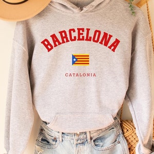 Barcelona Hoodie, Barcelona T-Shirt, Spain shirt, Barcelona Print Shirt, Barcelona Clothes, Barca gift, Barcelona