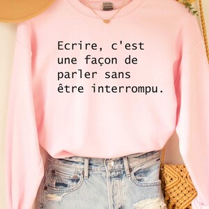 Sweat-shirt français, chemise française, chemise Paris, citation française, chemise dicton français, cadeau français, t-shirt de style parisien, tendance