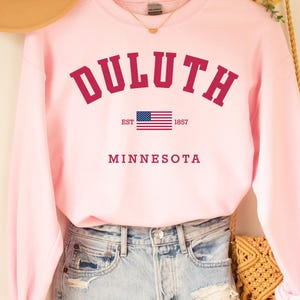 Duluth Sweatshirt, Duluth Minnesota Shirt,Duluth Shirt Minnesota Tshirt City Retro Gift Idea Tourist Tee Duluth Minnesota Gift MN