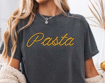 Pasta Komfort Farben Shirt, Pasta Geschenke, Spaghetti T-Shirt, Foodie Geschenk, lustiges Shirt, Essen T-Shirt, Essen Shirt, Nudeln Shirt, Geschenk