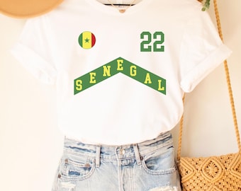 Senegal T-shirt, Senegal-tröja, Senegal-presenter, Senegal-tröja, Senegal-t-shirt, Senegal-fanspresent, Senegal