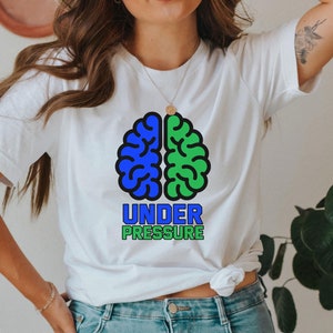 Intracranial Hypertension Under Pressure Brain T-Shirt | Pseudotumor Cerebri Tee, VP Shunt Awareness, PTC,IIH Warrior Gift