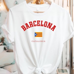 Barcelona Tee, Barcelona T-Shirt, Spain shirt, Barcelona Print Shirt, Barcelona Clothes, Barca gift, Barcelona