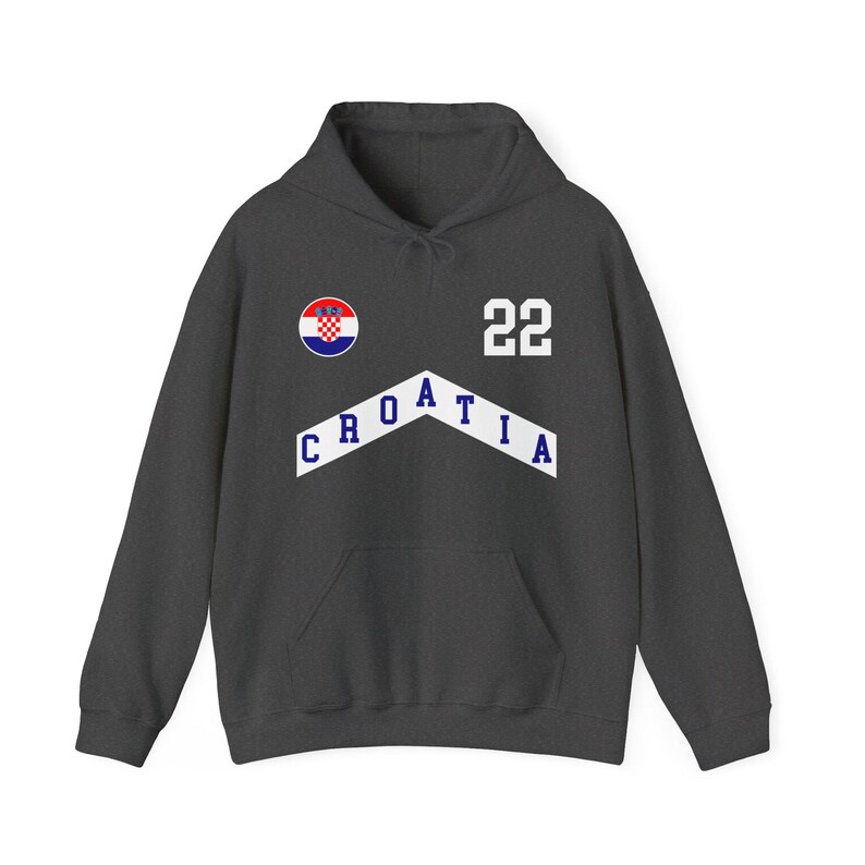 Felpa con cappuccio Croazia, maglietta Croazia, capitale Croazia, maglietta Croazia 2024, maglia da calcio Croazia, maglia Croazia, maglia Coppa del Mondo immagine 4
