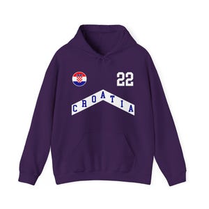 Felpa con cappuccio Croazia, maglietta Croazia, capitale Croazia, maglietta Croazia 2024, maglia da calcio Croazia, maglia Croazia, maglia Coppa del Mondo immagine 6