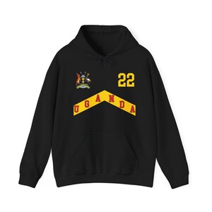 Moletom com capuz Uganda, camisa Uganda, futebol Uganda, camiseta de lembrança Uganda, viagem Uganda, camiseta de férias Uganda, camiseta Uganda, camiseta Uganda