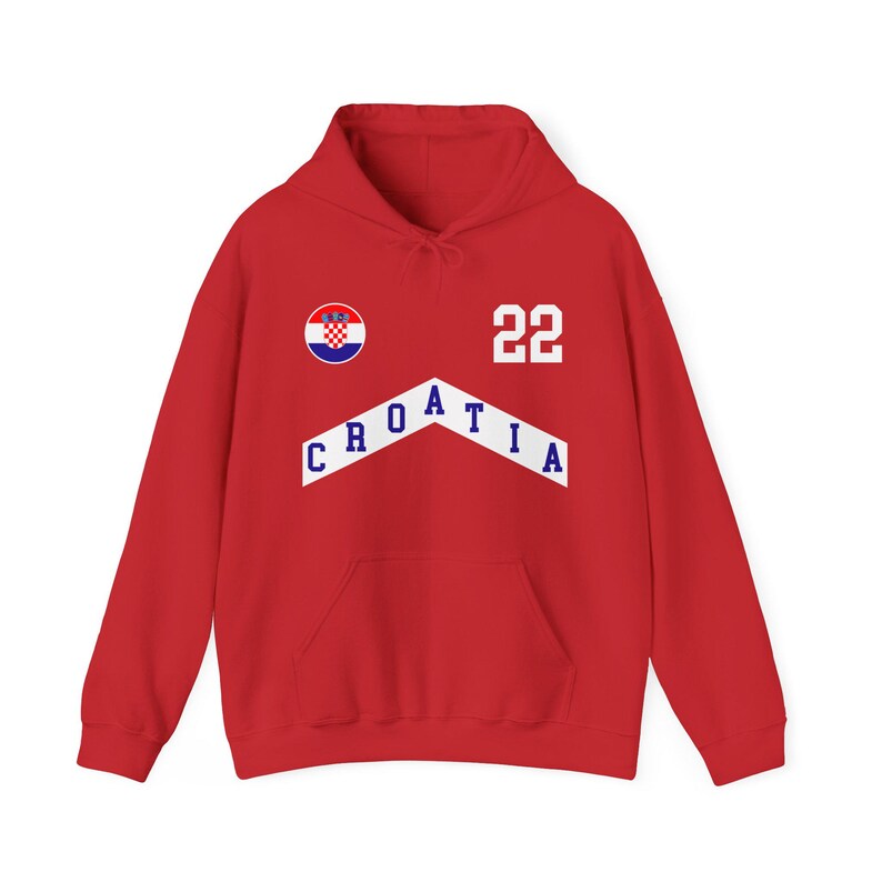 Felpa con cappuccio Croazia, maglietta Croazia, capitale Croazia, maglietta Croazia 2024, maglia da calcio Croazia, maglia Croazia, maglia Coppa del Mondo immagine 8