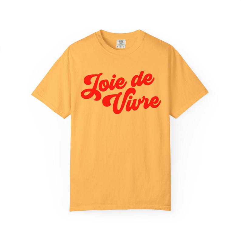 Joie de vivre Comfort Colors shirt, French Shirt, Paris Shirt, French Quote, French Saying Shirt, French Gift, Parisian Style T Shirt image 2