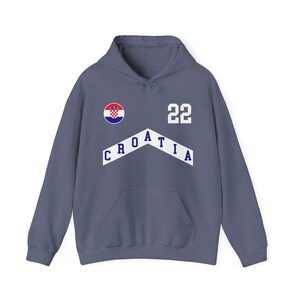 Felpa con cappuccio Croazia, maglietta Croazia, capitale Croazia, maglietta Croazia 2024, maglia da calcio Croazia, maglia Croazia, maglia Coppa del Mondo immagine 5