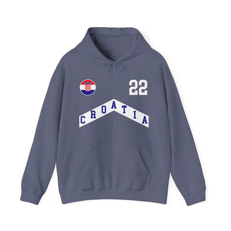 Felpa con cappuccio Croazia, maglietta Croazia, capitale Croazia, maglietta Croazia 2024, maglia da calcio Croazia, maglia Croazia, maglia Coppa del Mondo immagine 5