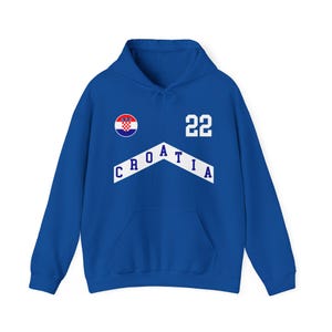Felpa con cappuccio Croazia, maglietta Croazia, capitale Croazia, maglietta Croazia 2024, maglia da calcio Croazia, maglia Croazia, maglia Coppa del Mondo immagine 7