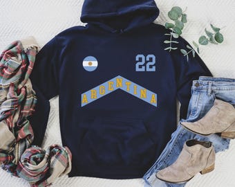 Sudadera con capucha de Argentina, camiseta de Argentina, camiseta de Argentina, regalos de Argentina, camiseta de Argentina, camiseta de Argentina, regalo para los fanáticos de Argentina