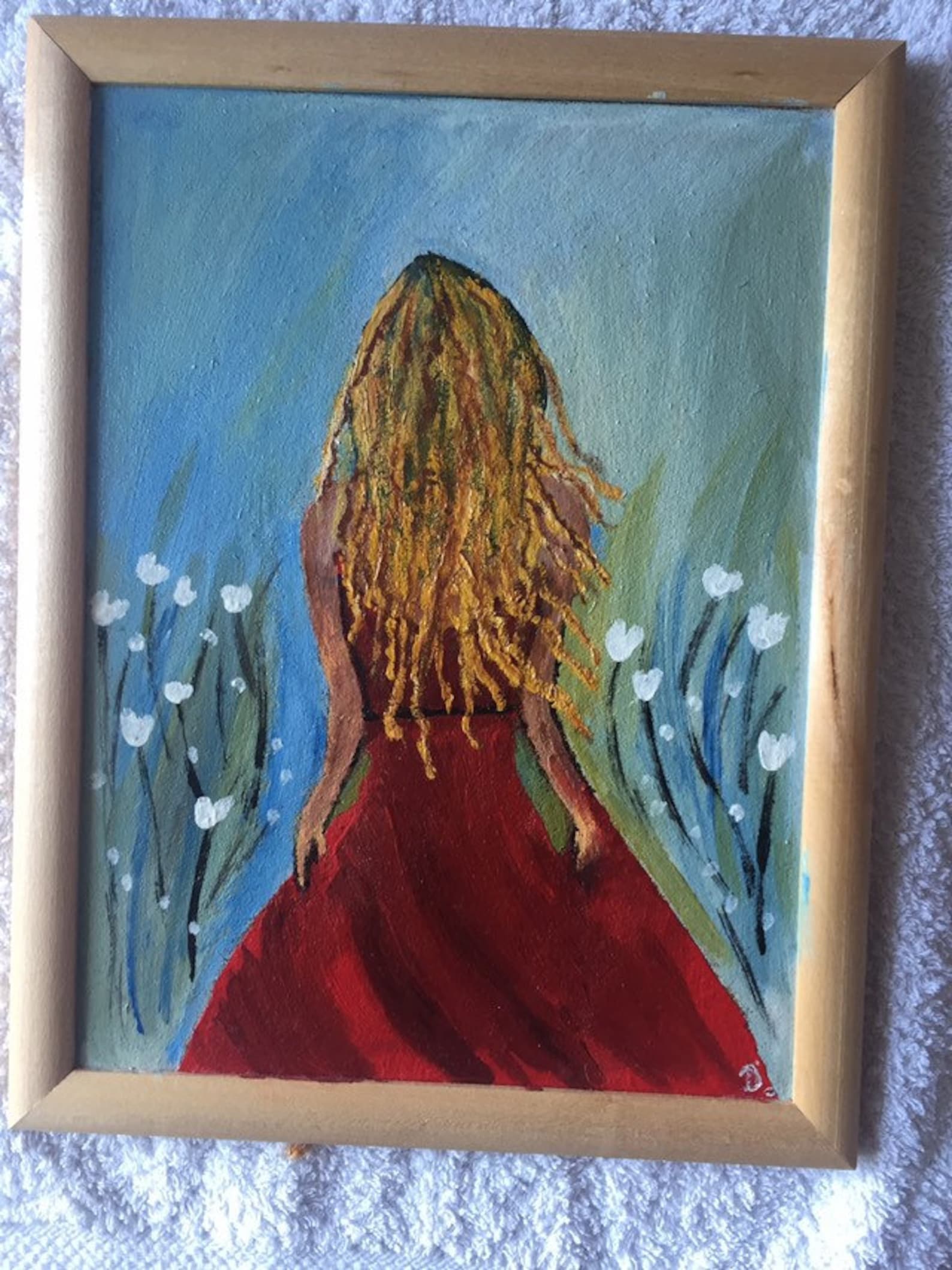 Acrylic painting on hardboard wall art original acrylic Etsy